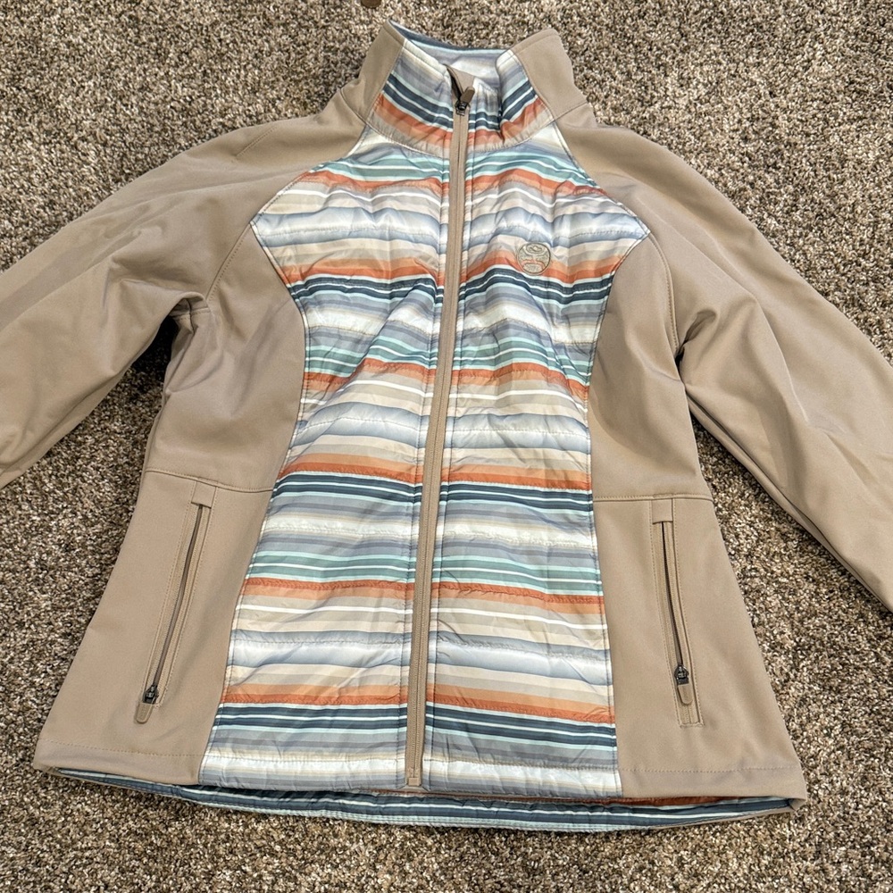 Hooey Women's Multicolor Striped Ski Jacket